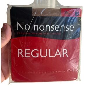 No Nonsense NEW Regular Beige‎ Premium Nylon Pantyhose Sz B
